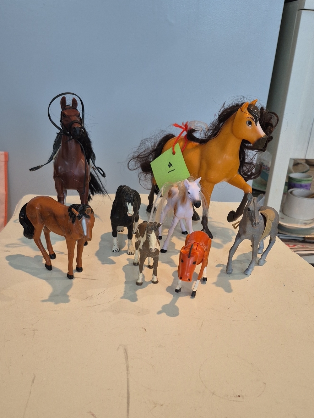 Assorted Kids Horse Toy Figures 8 Total Horses